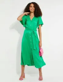 zielona-elegancka-satynowa-sukienka-salad-threadbare-m