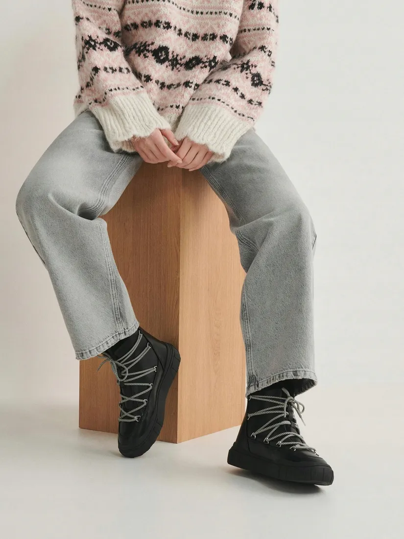 czarne-buty-sniegowce-reserved-37-stan-nowy