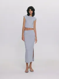 niebieska-spodnica-z-metalicznym-efektem-reserved-xl