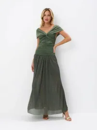 zielona-elegancka-bluzka-z-marszczeniami-mohito-xl