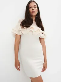 ecru-dopasowana-sukienka-mini-mohito-xxs