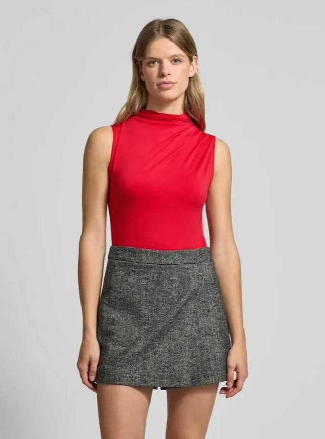 czerwony-top-madison-pieces-s-stan-nowy