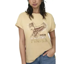 bezowa-koszulka-z-nadrukiem-only-m