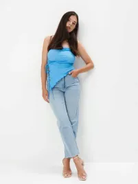 niebieski-top-bez-ramiaczek-mohito-s