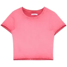 rozowy-top-z-efektem-oil-wash-cropp-xs