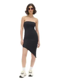 czarna-sukienka-z-ozdobnym-marszczeniem-cropp-xs