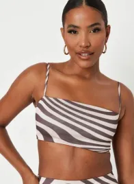 bezowo-brazowy-top-na-ramiaczkach-missguided-xs