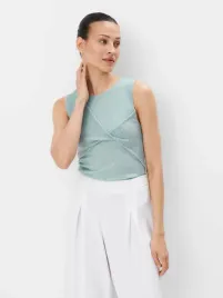 niebieski-top-z-ozdobnym-przodem-mohito-xl