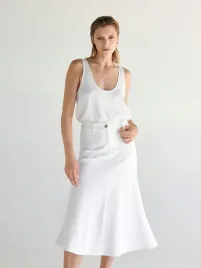 biala-bawelniana-spodnica-midi-reserved-l