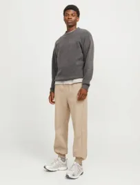 bezowe-luzno-dopasowane-spodnie-dresowe-jack-jones-xxl