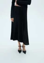 czarna-plisowana-spodnica-maxi-mango-s