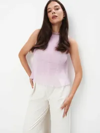 liliowy-top-plisowany-mohito-xs