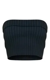 czarny-top-w-paski-prettylittlething-m