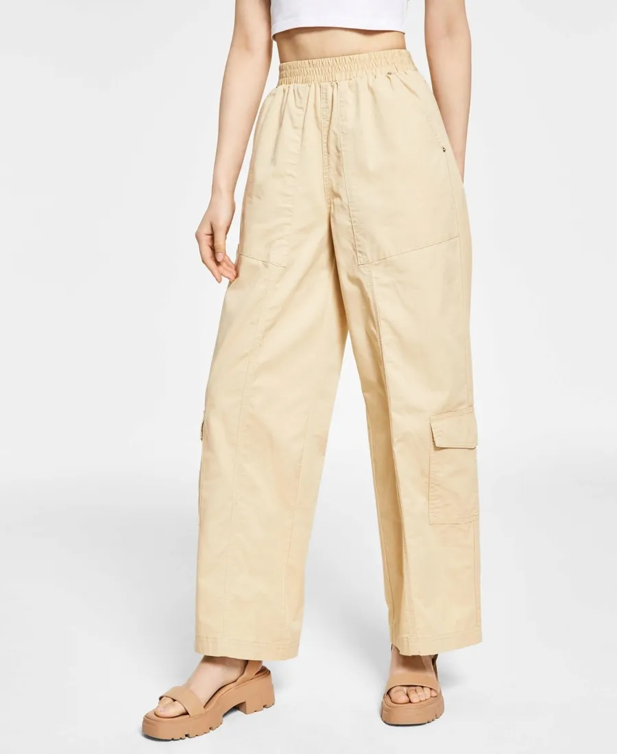 bezowe-spodnie-materialowe-cotton-on-m