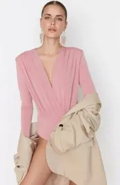rozowe-dwurzedowe-body-trendyol-xs