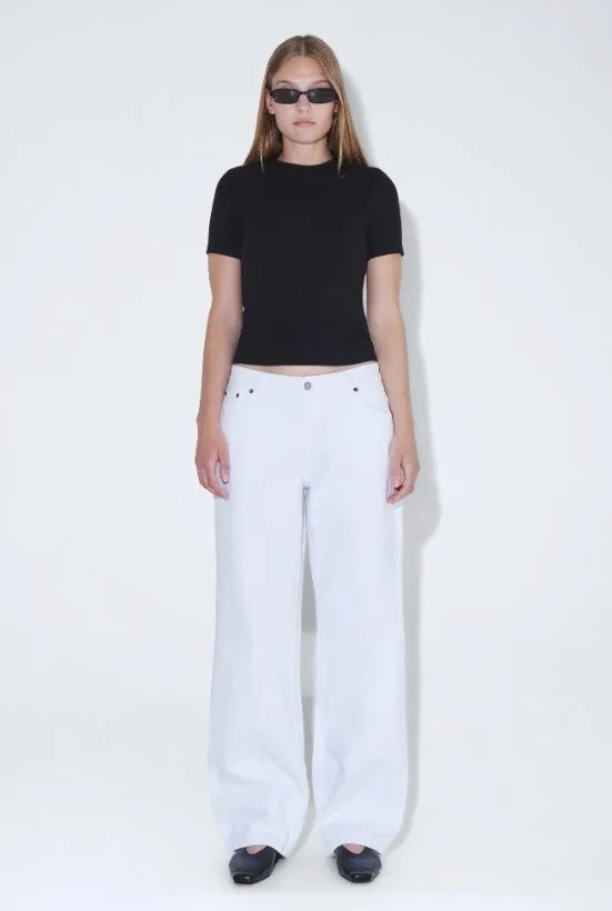 biale-jeansy-relaxed-dr-denim-27-32-stan-nowy