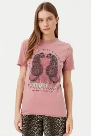 rozowy-t-shirt-z-nadrukiem-only-xl