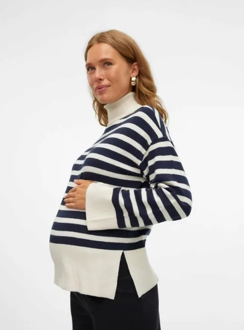 niebiesko-bezowy-sweter-vero-moda-xl-stan-nowy