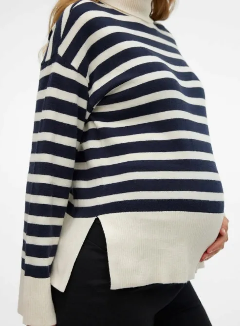 niebiesko-bezowy-sweter-vero-moda-xl-stan-nowy