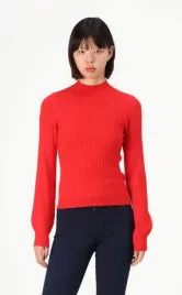 czerwony-sweter-z-polgolfem-only-m