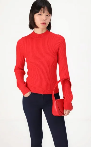 czerwony-sweter-z-polgolfem-only-m-linia-regular