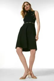 czarna-sukienka-z-ozdobnymi-zlotymi-oczkami-karen-millen-s