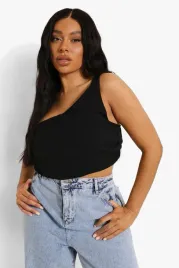 c8e015-czarny-top-na-jedno-ramie-boohoo-xxl