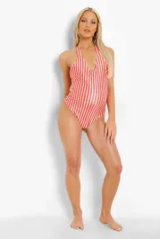 c4a212-czerwony-kostium-kapielowy-w-biale-paski-wiazany-na-szyi-boohoo-l