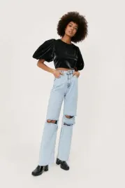 b10d313-czarny-top-z-bufiastymi-rekawami-nasty-gal-m