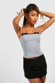 c9d115-szary-top-na-ramiaczkach-z-koronka-boohoo-xxl