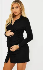 a6a005-czarna-koszulowa-sukienka-ciazowa-prettylittlething-xl