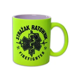 kubek-strazak-ratownik-zmija-330-ml-zolty-fluo
