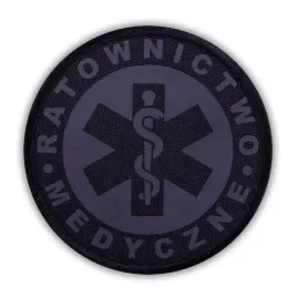 emblemat-czarny-odblaskowy-ratownictwo-medyczne-na-rzepie-85-cm