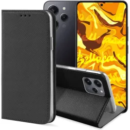 etui-z-klapka-do-xiaomi-redmi-12-redmi-12-5g-czarne-zamykane-magnetyczne