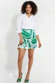 c6d102-zielona-spodniczka-mini-threadbare-s