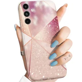 etui-do-samsung-galaxy-a15-a15-5g-wzory-rozowe-zloto-roz-obudowa-case