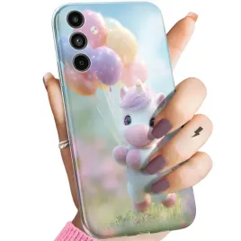 etui-do-samsung-galaxy-a15-a15-5g-wzory-jednorozec-bajki-ksiezniczki