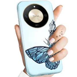 etui-do-honor-x50-5g-magic-6-lite-wzory-motyle-butterfly-barwne-obudowa