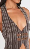 brazowy-top-w-paski-prettylittlething-m-linia-regular
