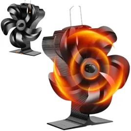 wentylator-kominkowy-cieplem-wentylator-bezpradowy-zasilany-z-termometrem