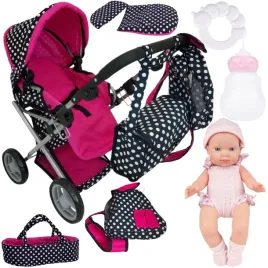 wozek-dla-lalek-torba-nosidlo-posciel-plecak-lalka-niemowlak-rozowe-zestaw