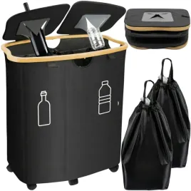 kosz-skladany-150l-na-butelki-puszki-kaucyjne-segregacja-dwie-torby