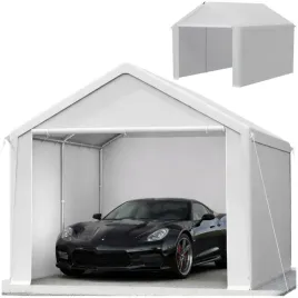 namiot-garazowy-wodoszczelny-polietylenowy-odporny-na-rozerwanie-bialy-3x4m