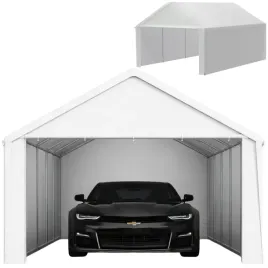 namiot-garazowy-wodoszczelny-polietylenowy-odporny-na-rozerwanie-bialy-4x6m