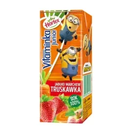 hortex-vitaminka-junior-jablko-marchew-truskawka-sok-100percent-karton-200ml