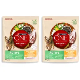 karma-dla-psow-malych-ras-kurczak-i-ryz-purina-one-mini-small-active-2x800g