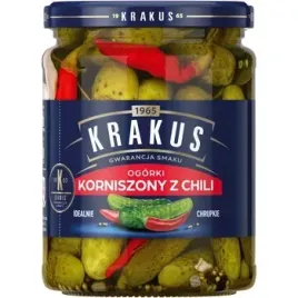 krakus-ogorki-korniszony-z-chili-500-g