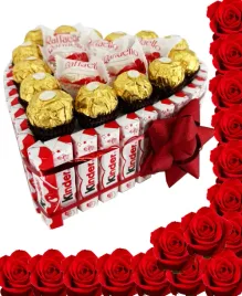 tort-kinder-raffaello-prezent-walentynki-urodziny-kosz-rocznica-slodycze