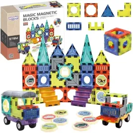 woopie-klocki-magnetyczne-3d-zestaw-zamek-pojazdy-71el