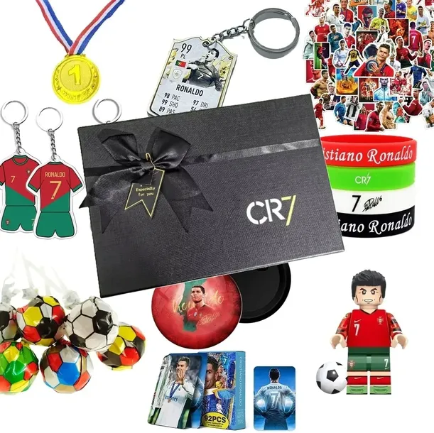 ZESTAW CRISTIANO RONALDO PREZENTOWY 11 EL. BRELOK KOSZULKA